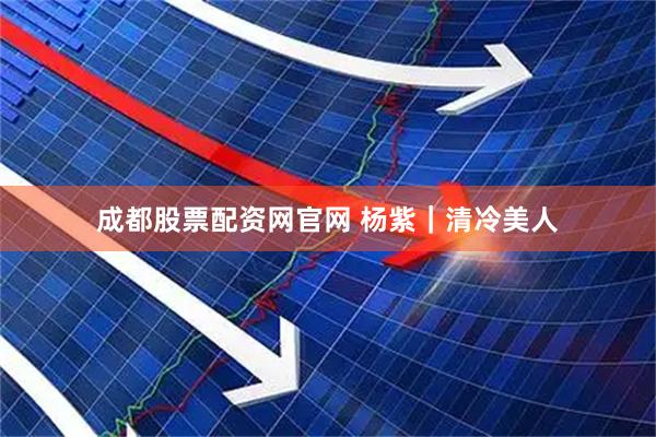 成都股票配资网官网 杨紫｜清冷美人