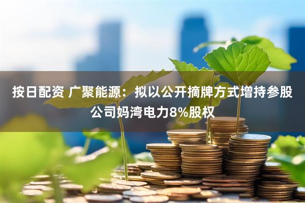按日配资 广聚能源：拟以公开摘牌方式增持参股公司妈湾电力8%股权