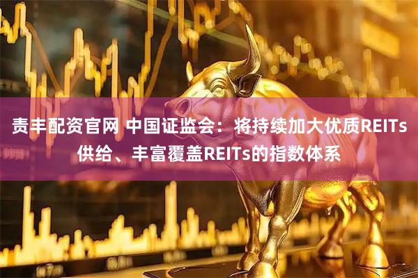 责丰配资官网 中国证监会：将持续加大优质REITs供给、丰富覆盖REITs的指数体系